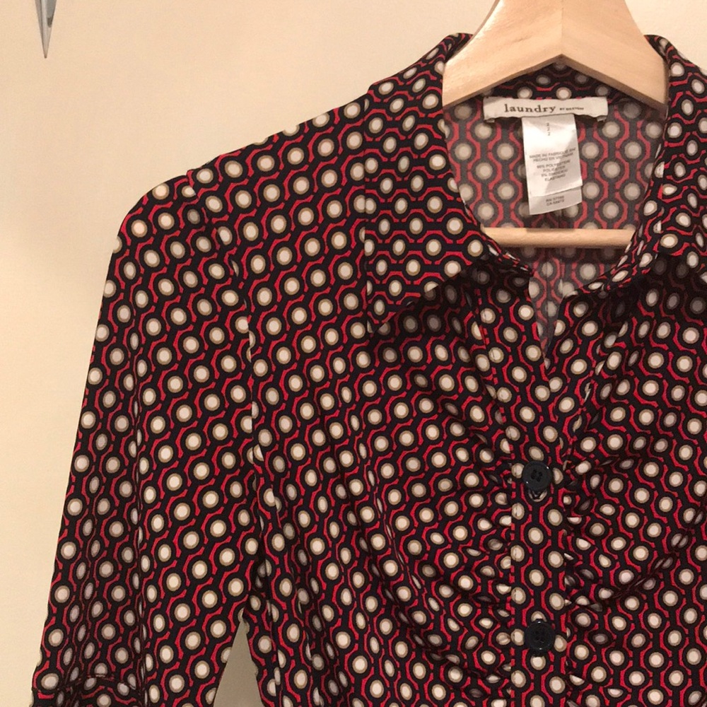 Mod Pattern Shirt Dress